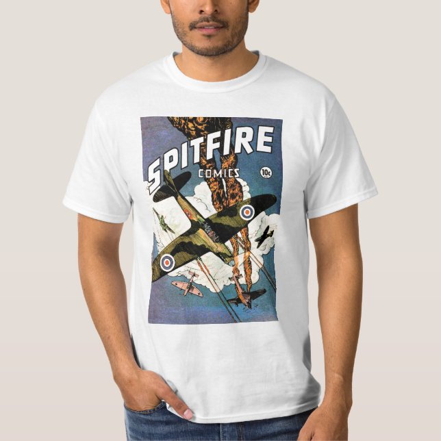 Camiseta Aviões de lutador da cabeça-quente - segunda (Frente)