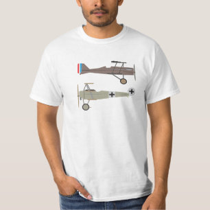 Camiseta Aviões de lutador WW1 - SE5 e Dr. 1 do Fokker