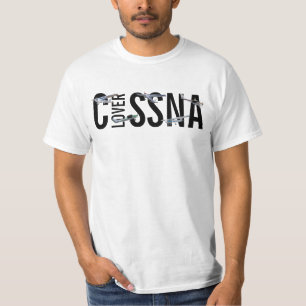 Camiseta Aviões modelo de Cessna em vôo