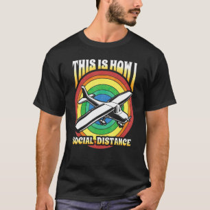 Camiseta Aviões-Piloto Voo Engenheiro Aeroespacial Flyi