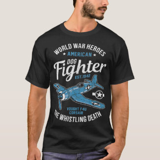 Camiseta Aviões WW2 Aviões Varões Aviões F4U Corsair1