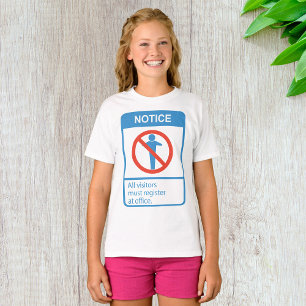 Camiseta Avisar a Todos os Visitantes