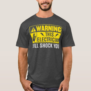 Camiseta Avisar O Elétrico Vai Te Chocar - Engraçado