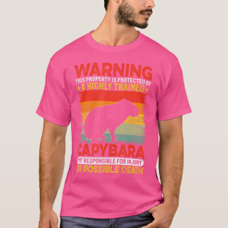 Camiseta Aviso A Esta Propriedade Está Protegida Capybara R