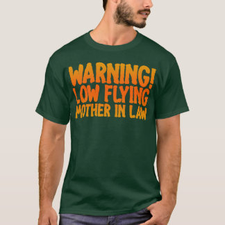 Camiseta Aviso à Mãe Voadora Baixa na Vintage de Lei