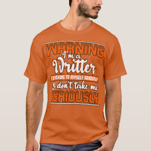 Camiseta Aviso A Um Escritor Estou A Falar Com O MysRandoml