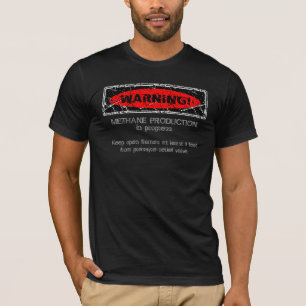Camiseta Aviso afligido! Produção do metano. 2 (parte