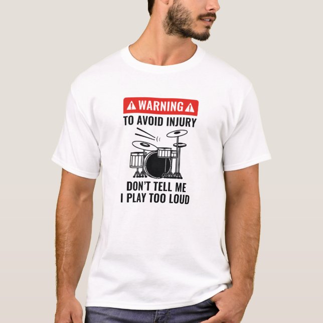 Camiseta Aviso ao Baterista (Frente)