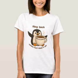 Camiseta Aviso ao Café Pinguim