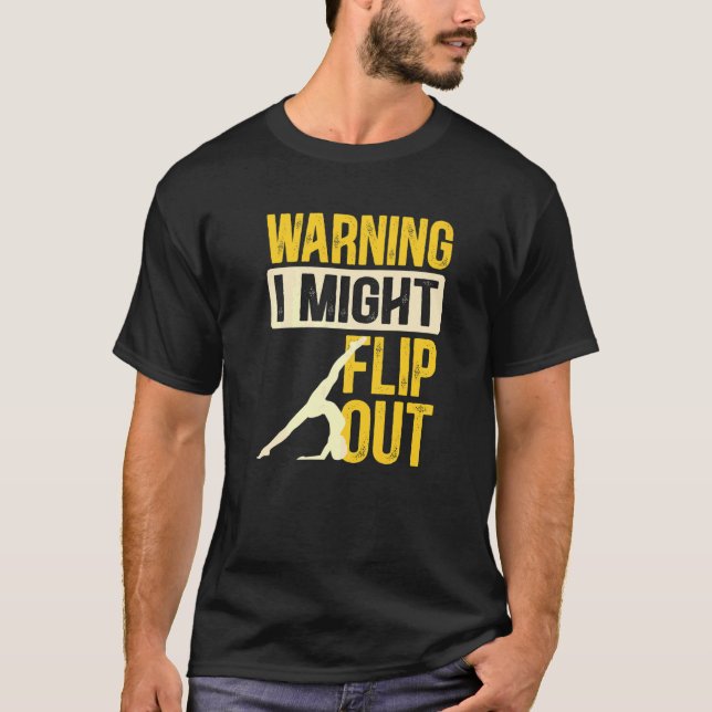 Camiseta Aviso ao ginásio Eu Posso Sacudir A ginástica (Frente)