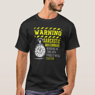 Camiseta Aviso ao Observador Sarcástico Clockmake