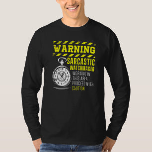 Camiseta Aviso ao Observador Sarcástico Clockmake