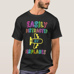 Camiseta Aviso Ao Viciado Voador Estou Facilmente Distraído