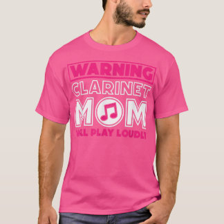Camiseta Aviso Clarinet Mamãe Vai Brincar Muito, Clarinet M