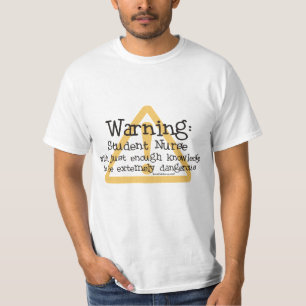 Camiseta Aviso da enfermeira de estudante