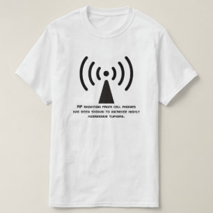 Camiseta Aviso da radiação do RF