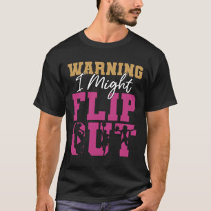 Camiseta Aviso de Cheer de Liderança de Torcida Eu Posso Sa