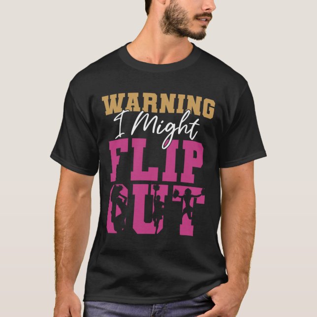 Camiseta Aviso de Cheer de Liderança de Torcida Eu Posso Sa (Frente)