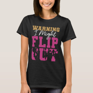 Camiseta Aviso de Cheerleading Cheer Eu Posso Sair do Contr