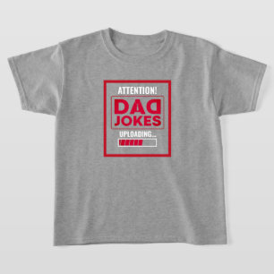 Camiseta Aviso de Design elegante! Carregamento do Pai Piad