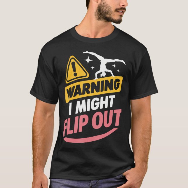 Camiseta Aviso de Ginástica: Posso Dar uma Volta (Frente)