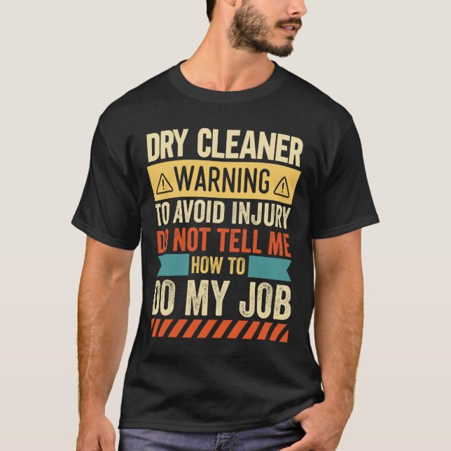 Camiseta Aviso de Limpeza Seca (Frente)