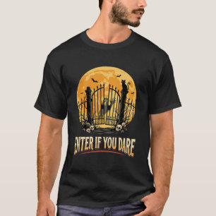 Camiseta Aviso de Lua Assombrada de Halloween