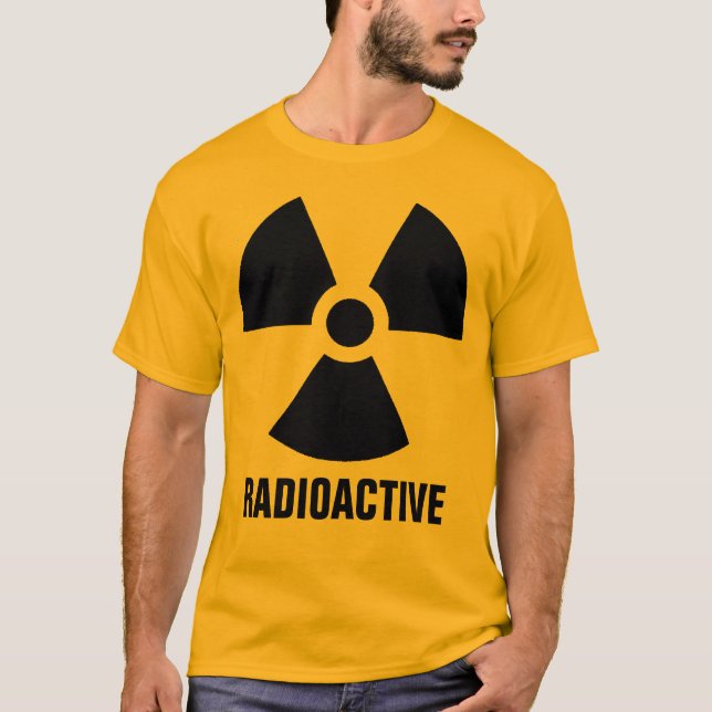 Camiseta Aviso de Material Radioativo (Frente)