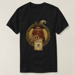 Camiseta Aviso de Pirata de Manchas Pretas