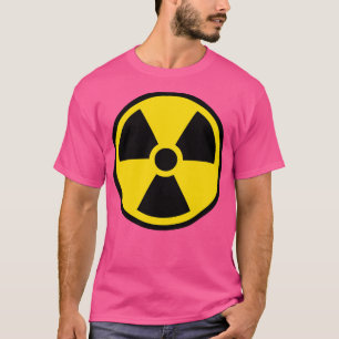 Camiseta Aviso de Radiação Sinal Nuclear de Chernobil