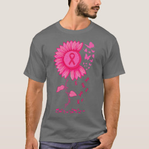Camiseta Aviso de Sensibilização do Cancer de Fita Rosa de