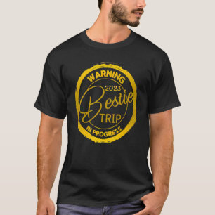 Camiseta Aviso de Sindicato de Bestie Trip 2023 em Curso