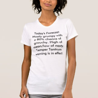 Camiseta Aviso De Temper Tantrum Em Vigor