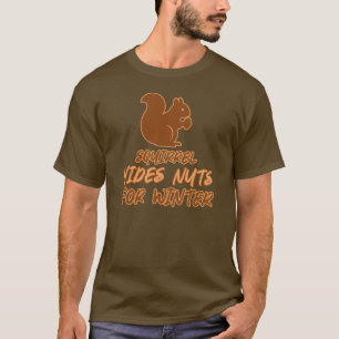 Camiseta Aviso de tempestade de inverno de esquilo Design