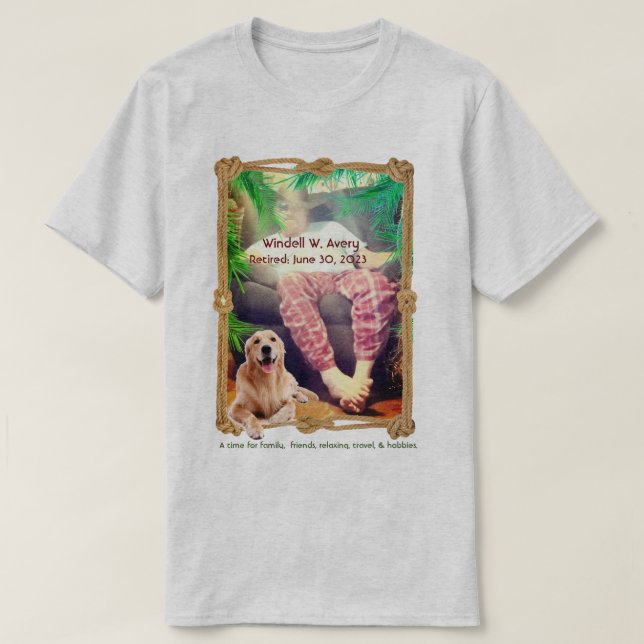 Camiseta Aviso de Trabalho/ Retirando Divertimento (Frente do Design)