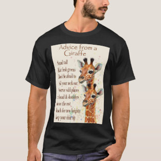 Camiseta Aviso de uma cópia de T-Shirt Clássica do Giraffe