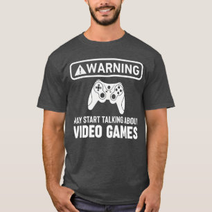 Camiseta Aviso de Video Games pode começar a falar sobre jo