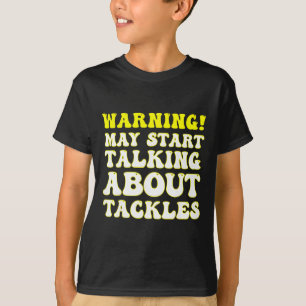 Camiseta Aviso Divertido de Futebol! Pode Começar a Falar S