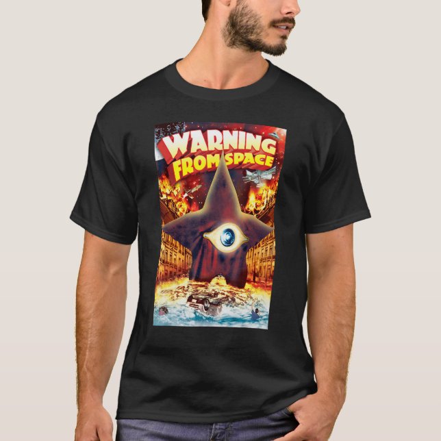 Camiseta Aviso do Espaço Kaiju (Frente)
