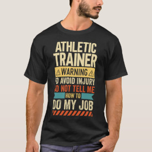 Camiseta Aviso do formador atlético