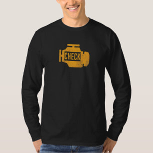 Camiseta Aviso do Painel de Controle do Motor de Carro Ambe