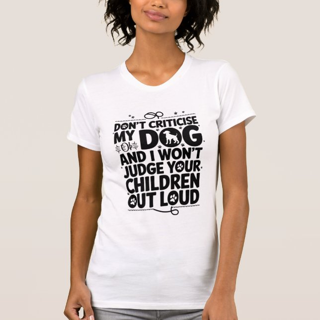 Camiseta Aviso do Proprietário do Cachorro (Frente)