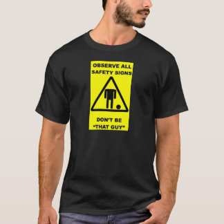 Camiseta Aviso do sinal de segurança