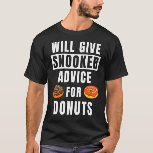 Camiseta Aviso Do Snooker Para O Rosquinha Piscina Player B