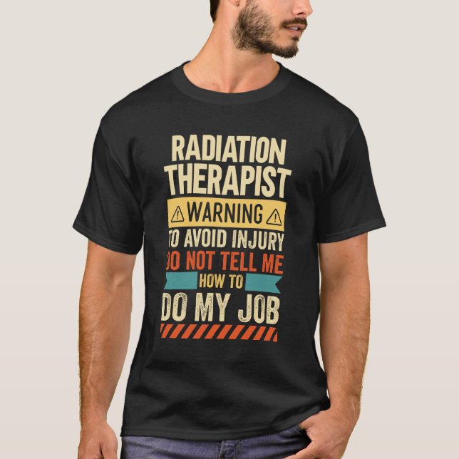 Camiseta Aviso do Terapêutico de Radiação (Frente)