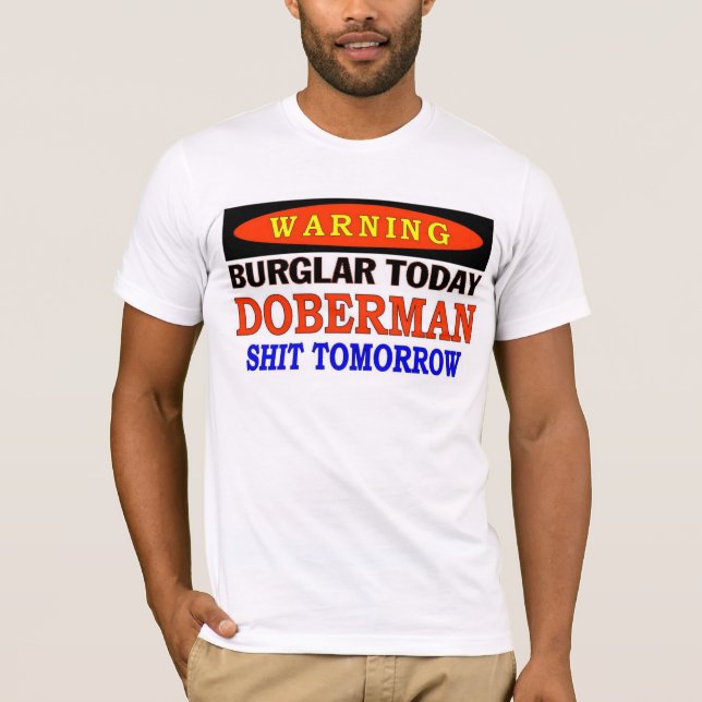 CAMISETA AVISO DOBERMAN (Frente)