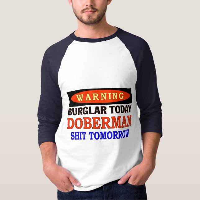 CAMISETA AVISO DOBERMAN (Frente)