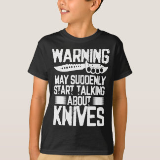 Camiseta Aviso dos Homens Pode De Repente Começar a Falar S