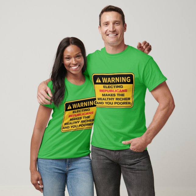 Camiseta Aviso Eleger Republicanos (Unissex)