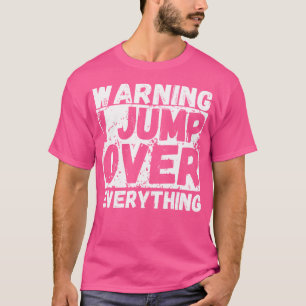 Camiseta Aviso Eu Pulo Sobre Tudo Freerunning Parkour